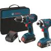 New 18-Volt Lithium-Ion 2-Tool Combo Kit with 1/2&#034; Compact Tough Drill/Driver #2 small image