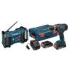 New Lithium Ion Cordless Electric 18 Volt 1/2 in Drill Driver Radio Power Tool #1 small image