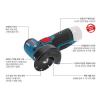 BOSCH GWS10.8-76V-EC Professional Bare tool Compact Angle Grinder Only Body Noo #2 small image