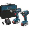 Lithium Ion Cordless Drill Impact Driver Combo Kit Battery Drilling Screwdriver #1 small image