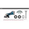 Authentic Bosch Small Cordless Angle Grinder GWS18V-LI Professional Solo Version #4 small image