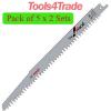 Bosch S1531L Sabre Saw 10 Blades For Wood Sharp &amp; Fast Cut 2608650676 #1 small image
