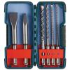 Bosch SDS Plus Rotary Drill Hammer Masonry Breaker Bit Chisels &amp; Carbide Set Kit #1 small image