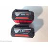 2 (TWO) Bosch BAT620 18V 18 Volt Fatpack Hc Batteries Lithium Ion 4.0 Ah Used #2 small image