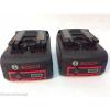 2 (TWO) Bosch BAT620 18V 18 Volt Fatpack Hc Batteries Lithium Ion 4.0 Ah Used #4 small image