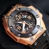 LINDE WERDELIN Octopus II MOON TATOO 18k rose gold mens automatic watch Limited #1 small image