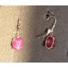 LINDE LINDY 10X8MM 5+ CTW PINK STAR RUBY CREATED SAPPHIRE S/S LEVERBACK EARRINGS #2 small image