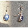 LINDE LINDY 10X8MM 5+ CTW CF BLUE STAR SAPPHIRE CREATED S/S LEVERBACK EARRINGS #1 small image