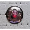 HUGE 18X13MM LINDE LINDY TRANS RED STAR RUBY CREATED SAPPHIRE 2ND NPM BOLO SLIDE #1 small image