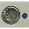 VINTAGE LINDE LINDY PETITE 5MM RD CF BLUE STAR SAPPHIRE CREATED STUD EARRING SS #3 small image