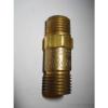 New Linde Brass Oxygen 1/4&#034; NPT to B 9/16&#034;-18 Reverse Flow Check Valve, 639112 #2 small image