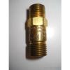 New Linde Brass Oxygen 1/4&#034; NPT to B 9/16&#034;-18 Reverse Flow Check Valve, 639112 #3 small image
