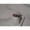 ...Sterling Silver,12 Accent Diamonds,Linde/Lindy Ruby Star Sapphire Ring,Sz 5.5 #3 small image