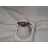 ...Sterling Silver,12 Accent Diamonds,Linde/Lindy Ruby Star Sapphire Ring,Sz 5.5 #5 small image