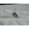 Sterling Silver Domed Filigree Top,Linde/Lindy Blue Star Sapphire Ring,Size 10.5 #1 small image