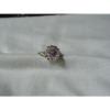 Sterling Silver Domed Filigree Top,Linde/Lindy Blue Star Sapphire Ring,Size 10.5 #2 small image
