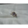 Sterling Silver Domed Filigree Top,Linde/Lindy Blue Star Sapphire Ring,Size 10.5 #3 small image