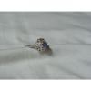Sterling Silver Domed Filigree Top,Linde/Lindy Blue Star Sapphire Ring,Size 10.5 #4 small image