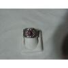 Sterling Silver Lattice Filigree,Linde/Lindy Ruby Star Sapphire Band Ring,Sz 8.5 #1 small image