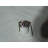 Sterling Silver Lattice Filigree,Linde/Lindy Ruby Star Sapphire Band Ring,Sz 8.5 #2 small image