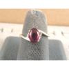8X6mm 1.5+ CT LINDE LINDY TRN RED STAR SAPPHIRE CREATED RUBY SECOND RING .925 SS #2 small image