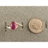 8X6mm 1.5+ CT LINDE LINDY TRN RED STAR SAPPHIRE CREATED RUBY SECOND RING .925 SS #4 small image