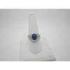 14K White Gold Diamond Linde Star Sapphire Cabochon Ring Size 8.75 #1 small image