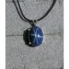 16X12MM 9+CT LINDE LINDY CRNFLWR BLUE STAR SAPPHIRE CREATED SECOND PENDANT 925 #1 small image