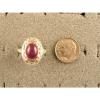 10x8mm 3+ CT LINDE LINDY TRNSPARNT RED STAR SAPPHIRE CREATED RUBY SECOND RING SS #4 small image