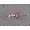 VINTAGE LINDE LINDY PINK STAR RUBY CREATED SAPPHIRE RING YEL GOLD PLATE .925 S/S #5 small image