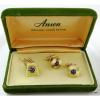 Vintage Cufflinks Set Genuine Linde Lindy Star Sapphires Anson #2 small image