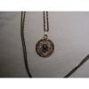 Vintage 12 Gold Filled Filigree,Linde/Lindy Blue Star Sapphire Pendant Necklace #2 small image