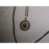 Vintage 12 Gold Filled Filigree,Linde/Lindy Blue Star Sapphire Pendant Necklace #4 small image
