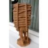 Kraxenträger  50cm, Linde natur Holzfigur ,Skulptur,  echte Holzschnitzerei , #4 small image