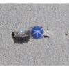 VINTAGE LINDE LINDY 7MM RND CF BLUE STAR SAPPHIRE CREATED RING RD PLATE .925 S/S #2 small image