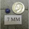 VINTAGE LINDE LINDY 7MM RND CF BLUE STAR SAPPHIRE CREATED RING RD PLATE .925 S/S #4 small image