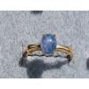 2+ CT PMP LINDE LINDY TRNS CEYLON BLUE STAR SAPPHIRE CREATED RING YGOLDP .925 SS #1 small image