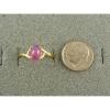 VINTAGE LINDE LINDY HOT FUCHSIA STAR SAPPHIRE CREATED BYPASS RING YLGPLT .925 SS #3 small image