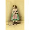 Young Girl &amp; her Toys Berlin Germany Old CDV Photo Linde 1870 #1 small image