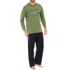 Schiesser  Schlafanzug, Pyjama, lang, linde grün, 3XL