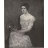 Pensive Woman Holding a Crystal Ball  - 1918 Vintage Print - Ossip L Linde #1 small image