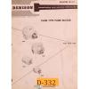 Denison 600, 700 800 Series, Vane Type Pump Motor Service Manual 1964 #1 small image