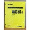 Komatsu WA320-3 Wheel Loader Shop Service Repair Manual (WA320H20051 &amp; up) #1 small image