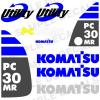 Komatsu Decals for Backhoes, Wheel Loaders, Dozers, Mini-excavators, and Dumps #1 small image