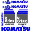 Komatsu Decals for Backhoes, Wheel Loaders, Dozers, Mini-excavators, and Dumps #5 small image