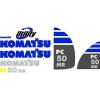Komatsu PC 50 MR Excavator Decal Set
