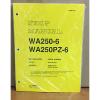 Komatsu WA250-6, WA250PZ-6 Wheel Loader Shop Service Manual (75001, 75160 &amp; up) #1 small image