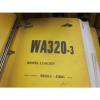 Komatsu WA320-3 Wheel Loader Repair Shop Manual #1 small image