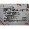 Bosch Japan Dutch Rexroth R185343118 Ball Roller Rail Runner Block Linear Bearing Carriage