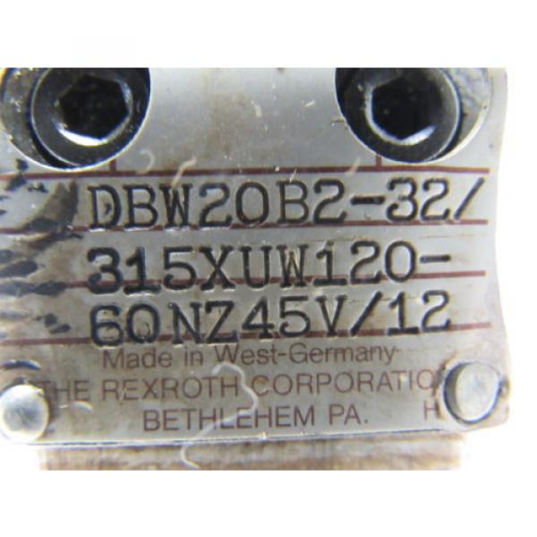 Rexroth DBW20B2-32/315XUW120-60NZ45V/12 Pilot Operated Pressure Relief Valve #10 image